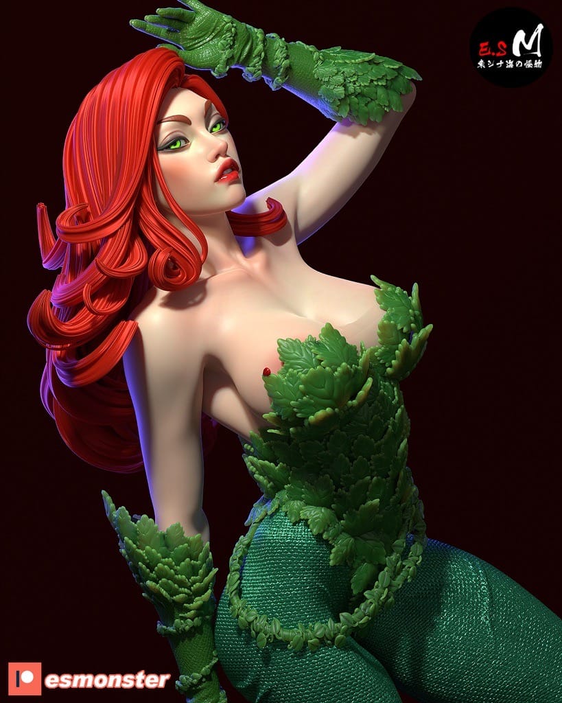 P站图纸印象馆 ESMonster DC漫画 蝙蝠侠 毒藤女 ESMonster DC漫画 蝙蝠侠 毒藤女