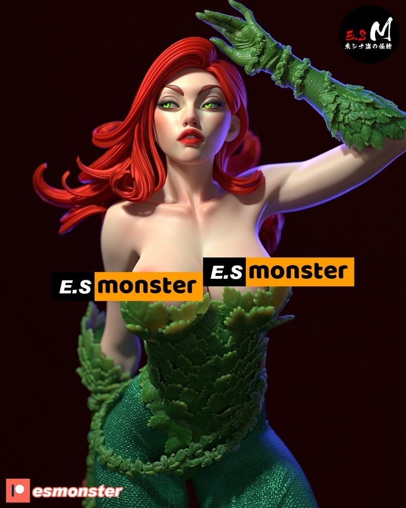 P站图纸印象馆 ESMonster DC漫画 蝙蝠侠 毒藤女 ESMonster DC漫画 蝙蝠侠 毒藤女