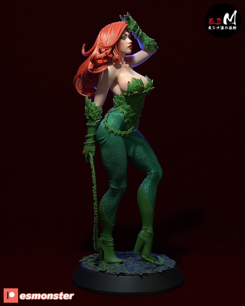 P站图纸印象馆 ESMonster DC漫画 蝙蝠侠 毒藤女 ESMonster DC漫画 蝙蝠侠 毒藤女