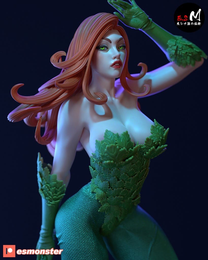 P站图纸印象馆 ESMonster DC漫画 蝙蝠侠 毒藤女 ESMonster DC漫画 蝙蝠侠 毒藤女