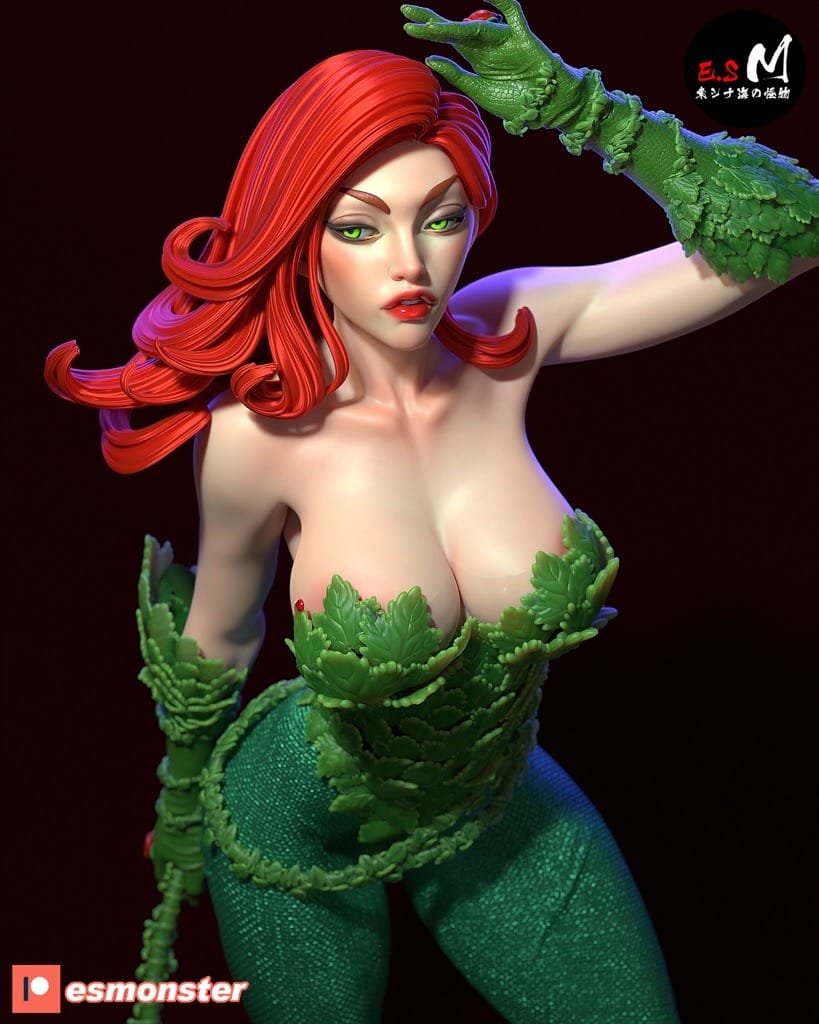 P站图纸印象馆 ESMonster DC漫画 蝙蝠侠 毒藤女 ESMonster DC漫画 蝙蝠侠 毒藤女