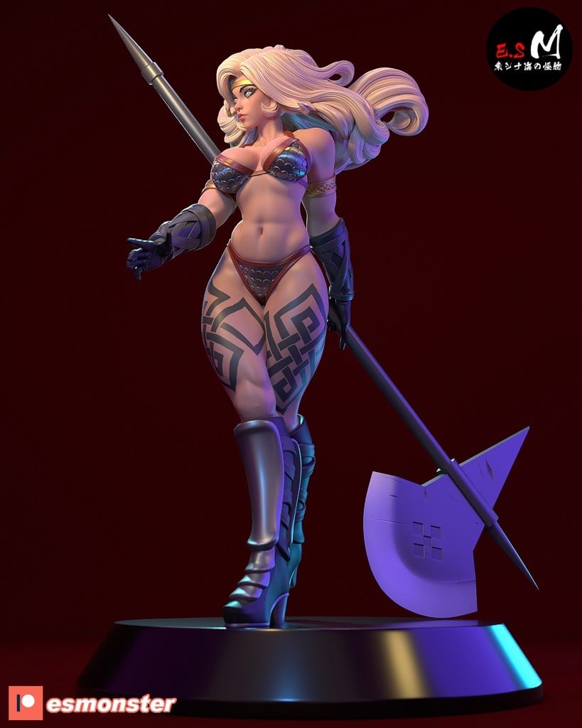 P站图纸印象馆 ESMonster 亚马逊女战士 ESMonster 亚马逊女战士