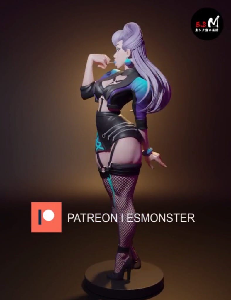 P站图纸印象馆 ESMonster 英雄联盟 寡妇制造者 伊芙琳 ESMonster 英雄联盟 寡妇制造者 伊芙琳