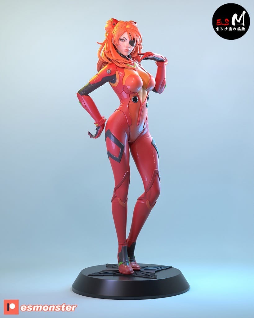 P站图纸印象馆 ESMonster 新世纪福音战士 明日香 ESMonster 新世纪福音战士 明日香