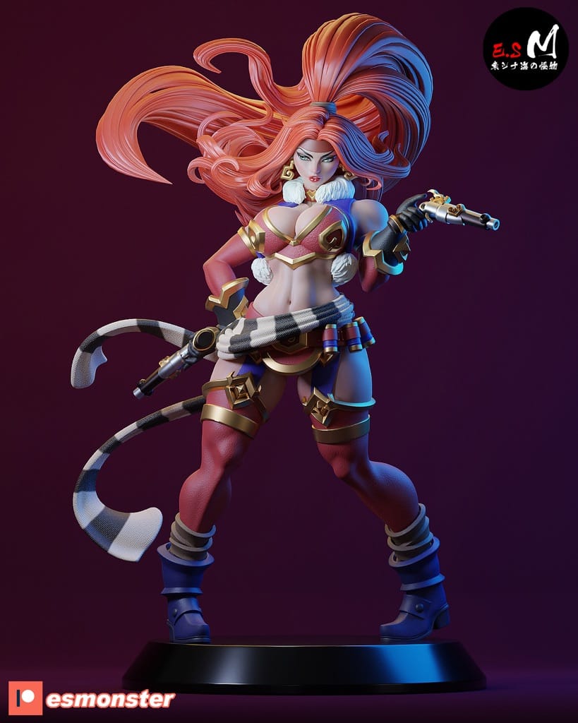 P站图纸印象馆 ESMonster 女王神剑 红发索妮娅 ESMonster 女王神剑 红发索妮娅