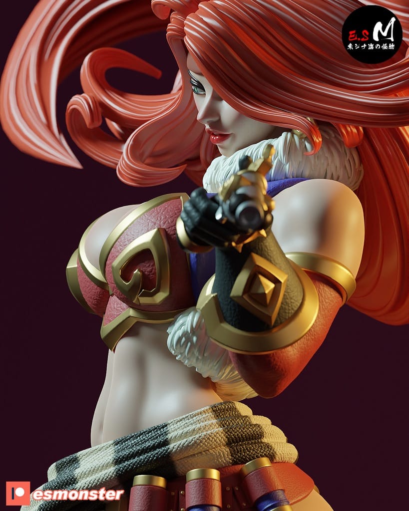 P站图纸印象馆 ESMonster 女王神剑 红发索妮娅 ESMonster 女王神剑 红发索妮娅