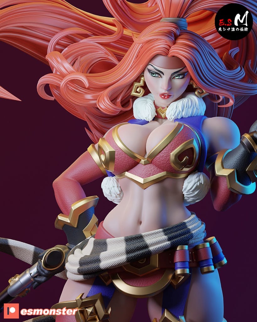 P站图纸印象馆 ESMonster 女王神剑 红发索妮娅 ESMonster 女王神剑 红发索妮娅