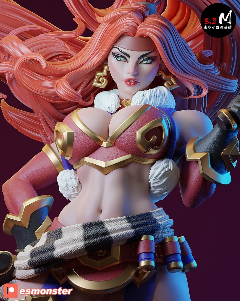P站图纸印象馆 ESMonster 女王神剑 红发索妮娅 ESMonster 女王神剑 红发索妮娅