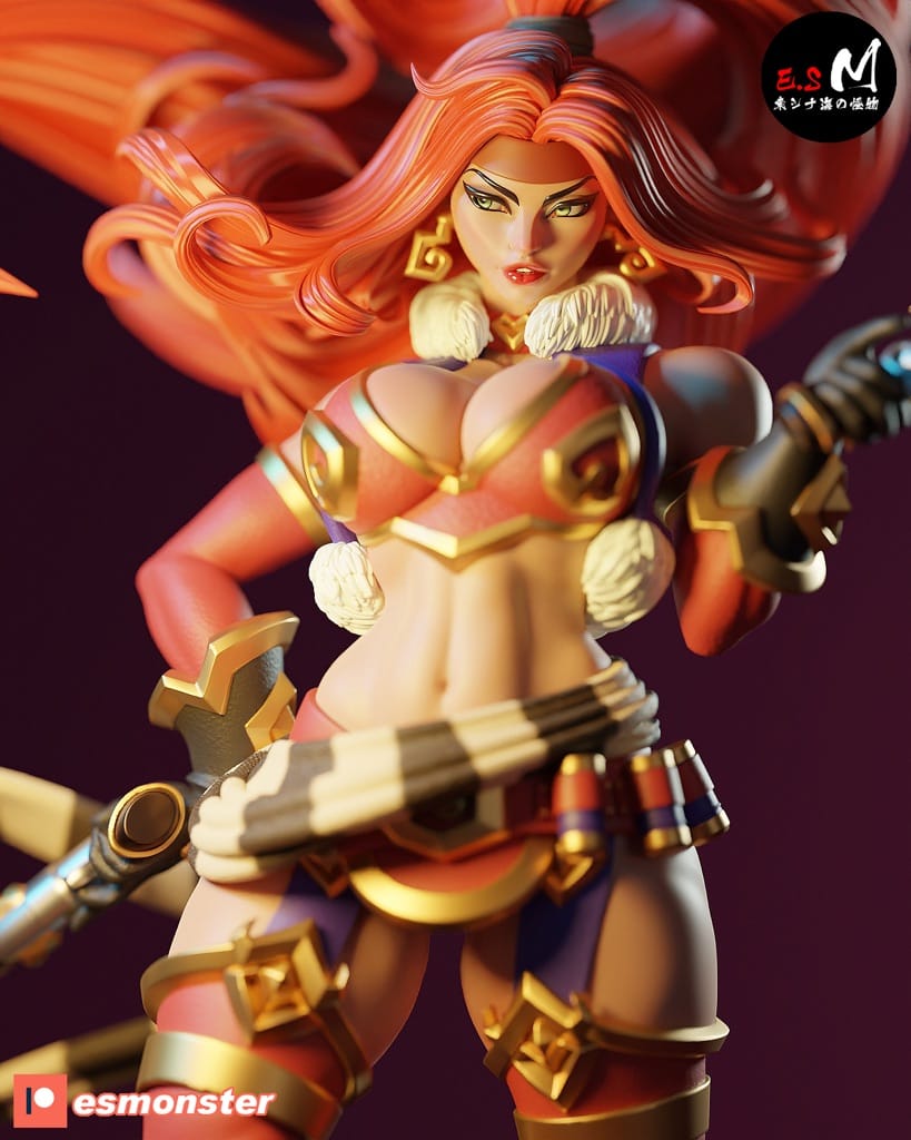 P站图纸印象馆 ESMonster 女王神剑 红发索妮娅 ESMonster 女王神剑 红发索妮娅