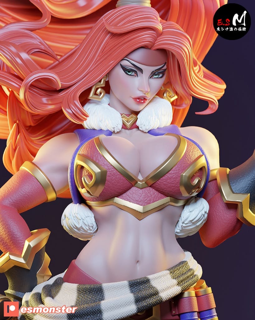 P站图纸印象馆 ESMonster 女王神剑 红发索妮娅 ESMonster 女王神剑 红发索妮娅