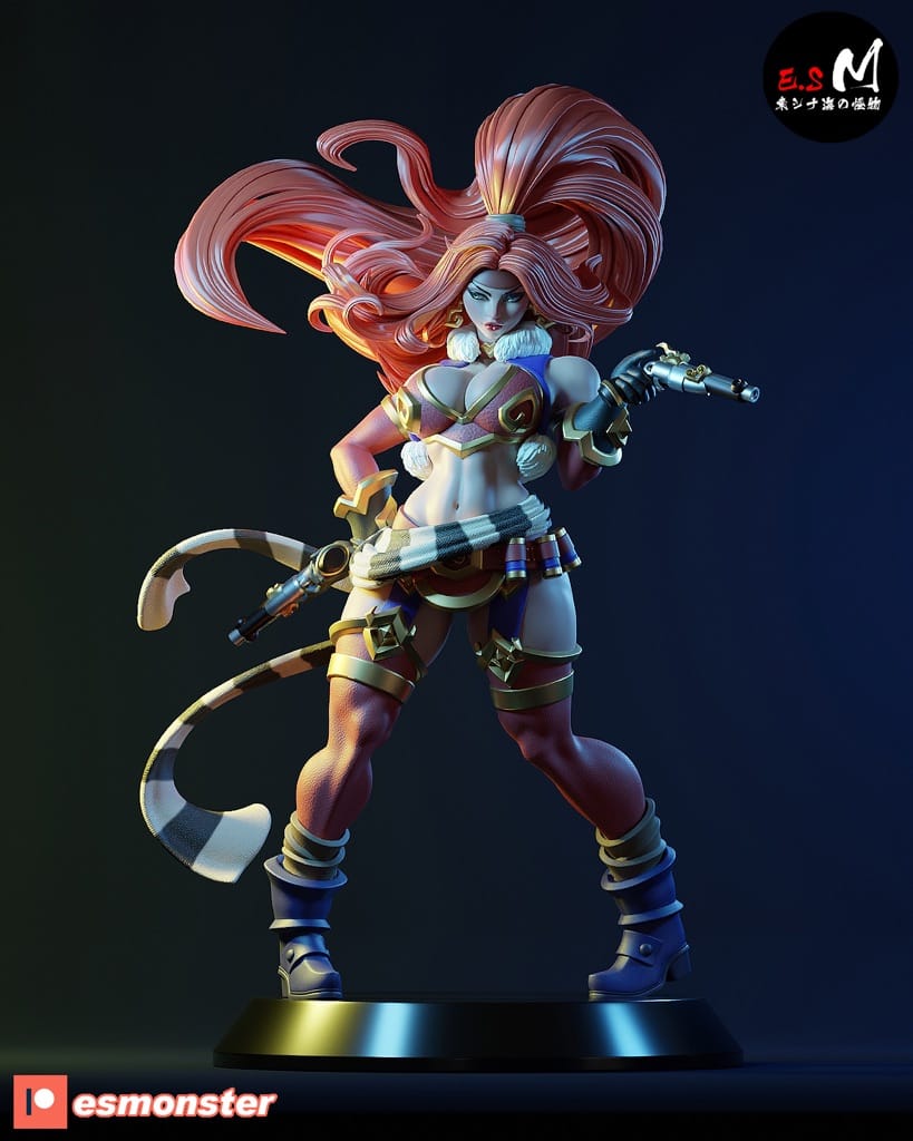 P站图纸印象馆 ESMonster 女王神剑 红发索妮娅 ESMonster 女王神剑 红发索妮娅