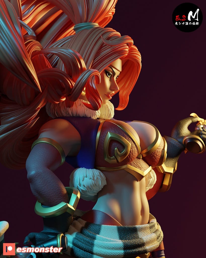 P站图纸印象馆 ESMonster 女王神剑 红发索妮娅 ESMonster 女王神剑 红发索妮娅