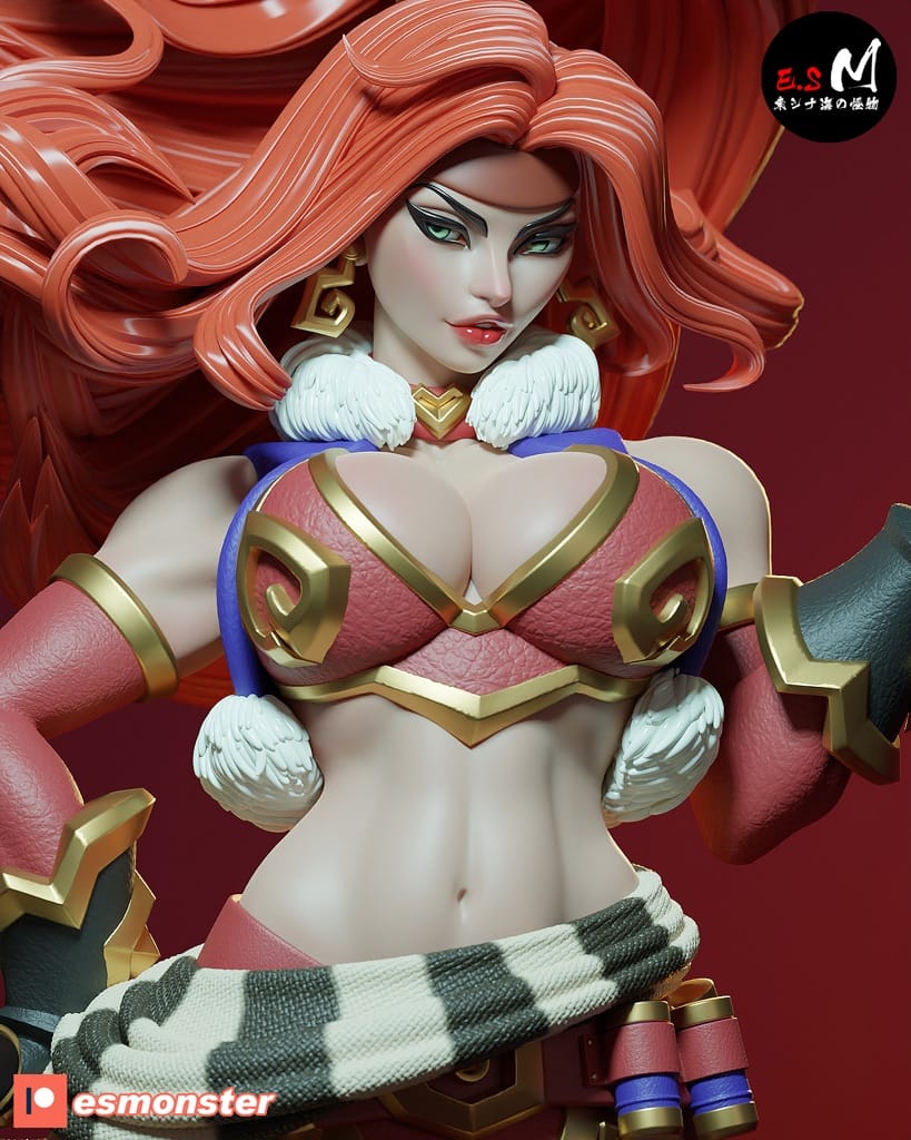 P站图纸印象馆 ESMonster 女王神剑 红发索妮娅 ESMonster 女王神剑 红发索妮娅