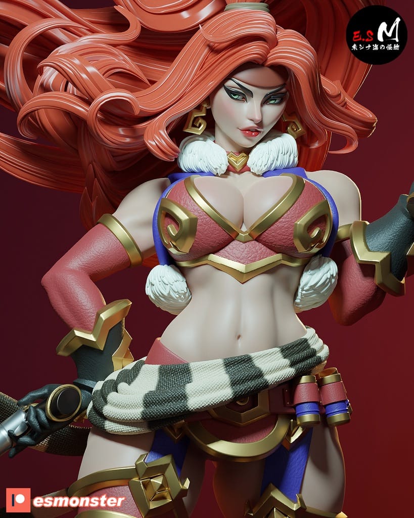 P站图纸印象馆 ESMonster 女王神剑 红发索妮娅 ESMonster 女王神剑 红发索妮娅