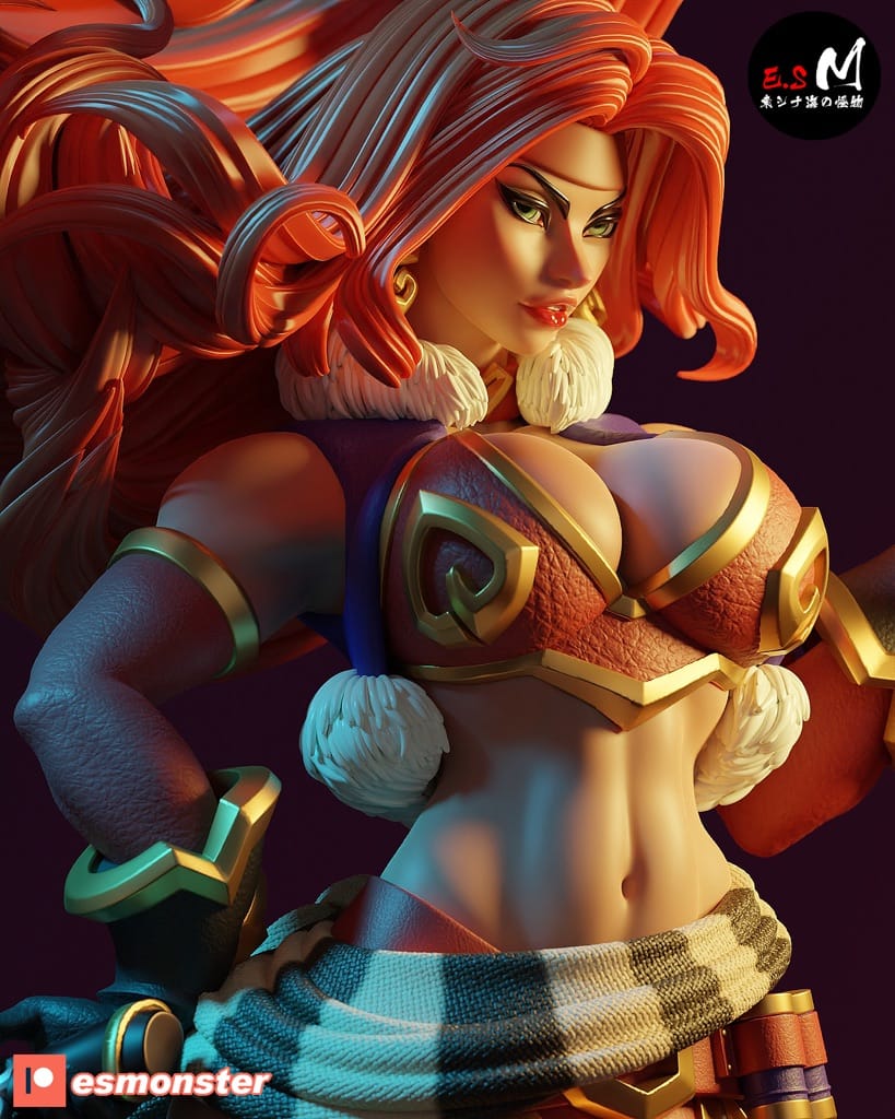 P站图纸印象馆 ESMonster 女王神剑 红发索妮娅 ESMonster 女王神剑 红发索妮娅