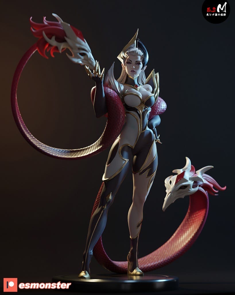 P站图纸印象馆 ESMonster 英雄联盟 寡妇制造者 伊芙琳 ESMonster 英雄联盟 寡妇制造者 伊芙琳