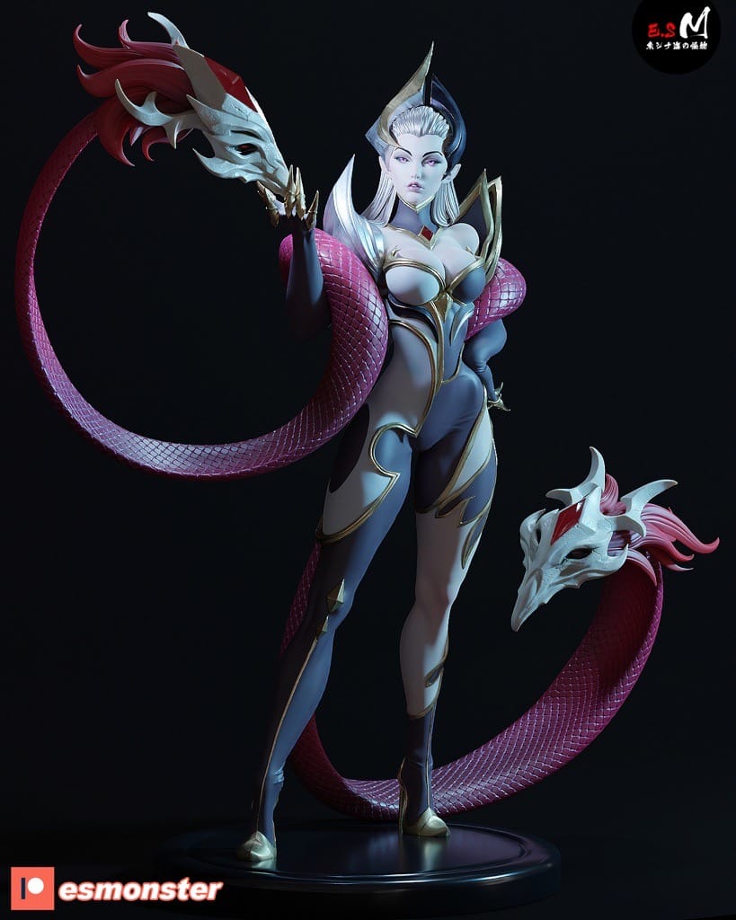 P站图纸印象馆 ESMonster 英雄联盟 寡妇制造者 伊芙琳 ESMonster 英雄联盟 寡妇制造者 伊芙琳