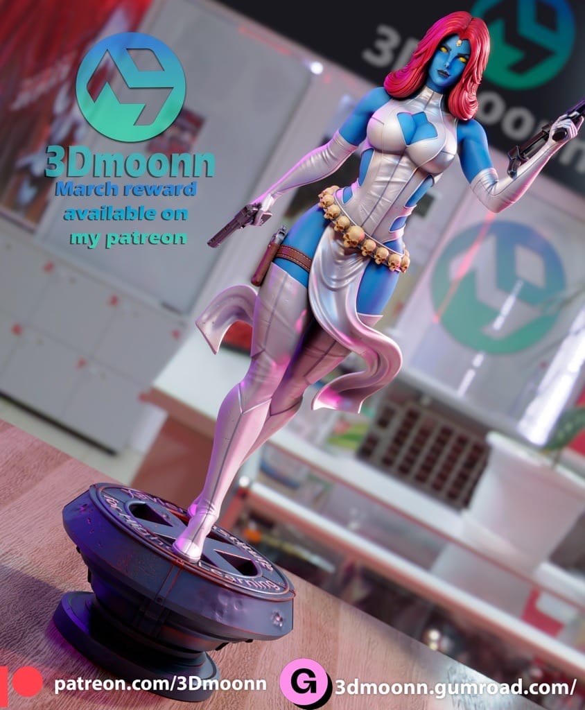 P站图纸印象馆 3Dmoonn 漫威 X战警 魔形女 3Dmoonn 漫威 X战警 魔形女