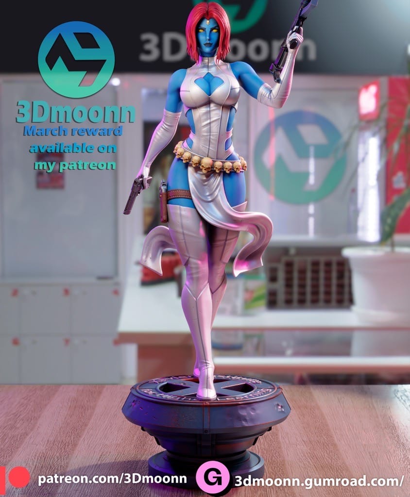 P站图纸印象馆 3Dmoonn 漫威 X战警 魔形女 3Dmoonn 漫威 X战警 魔形女