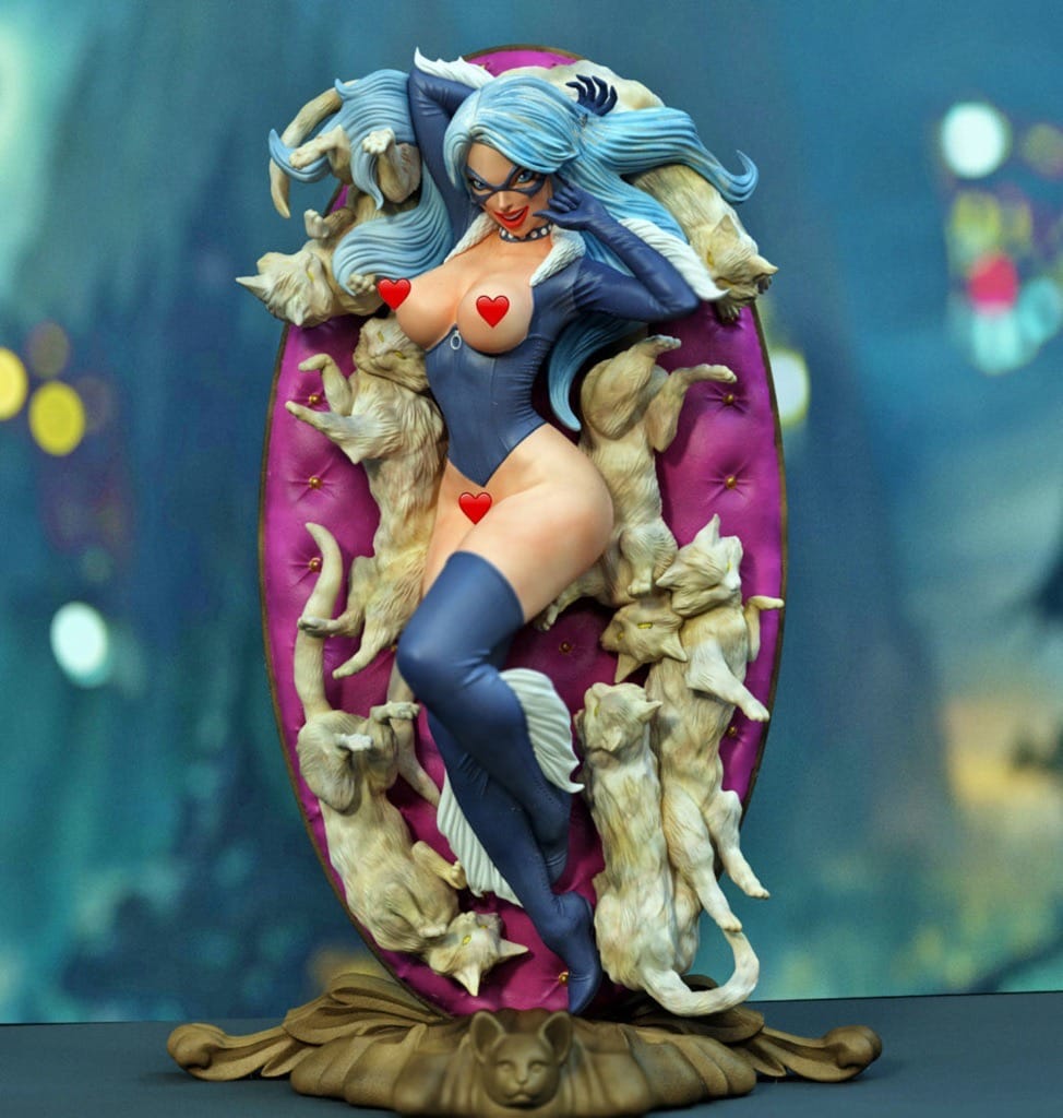 P站图纸印象馆 EXCLUSIVE 漫威 蜘蛛侠 黑猫 EXCLUSIVE 漫威 蜘蛛侠 黑猫