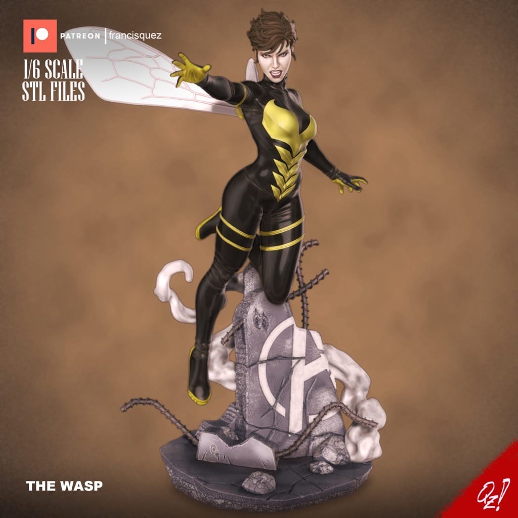 P站图纸印象馆 Francis Quez 漫威 蚁人 黄蜂女 Francis Quez 漫威 蚁人 黄蜂女