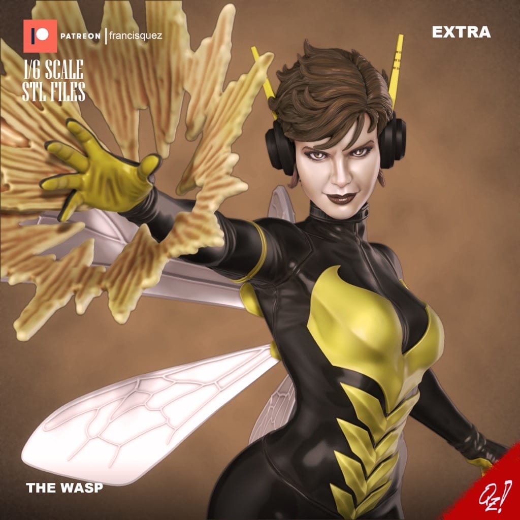 P站图纸印象馆 Francis Quez 漫威 蚁人 黄蜂女 Francis Quez 漫威 蚁人 黄蜂女