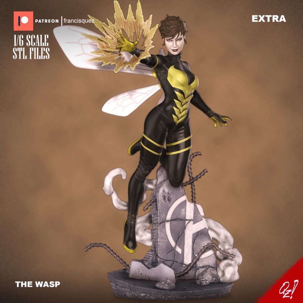 P站图纸印象馆 Francis Quez 漫威 蚁人 黄蜂女 Francis Quez 漫威 蚁人 黄蜂女