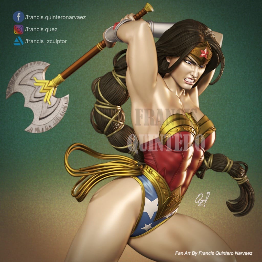 P站图纸印象馆 Francis Quez DC漫画 神奇女侠 Francis Quez DC漫画 神奇女侠