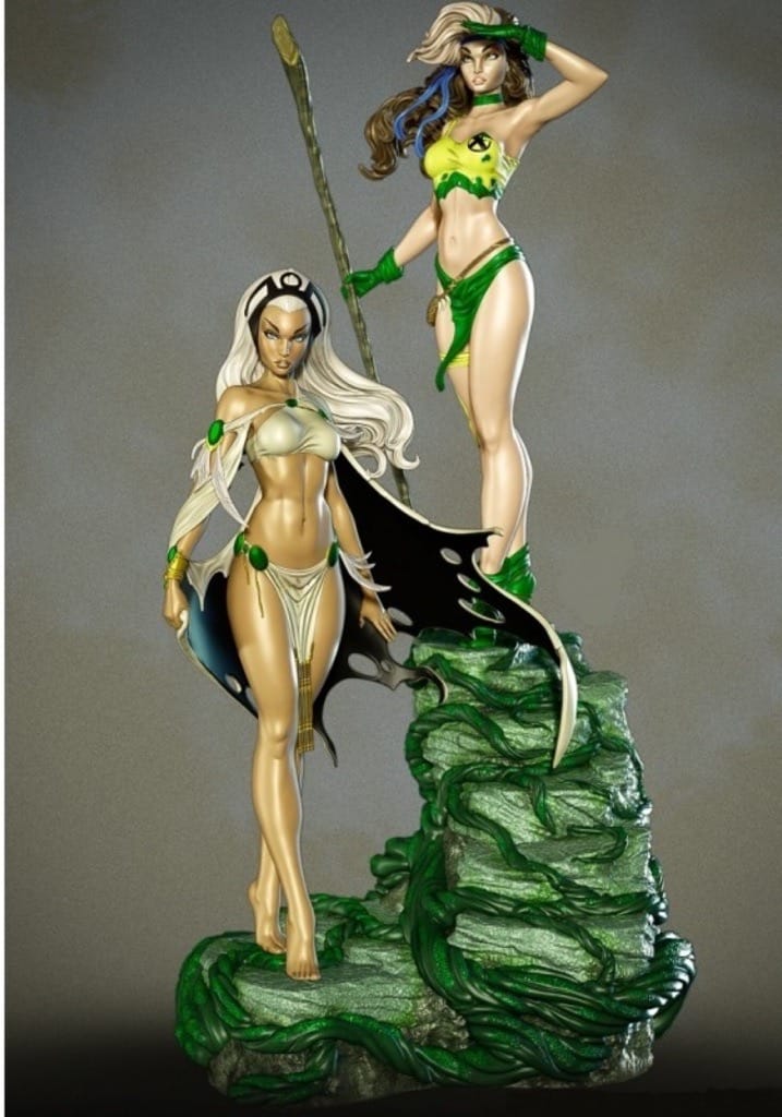 P站图纸印象馆 Francis Quez 漫威 X战警 暴风女和罗刹女 Francis Quez 漫威 X战警 暴风女和罗刹女