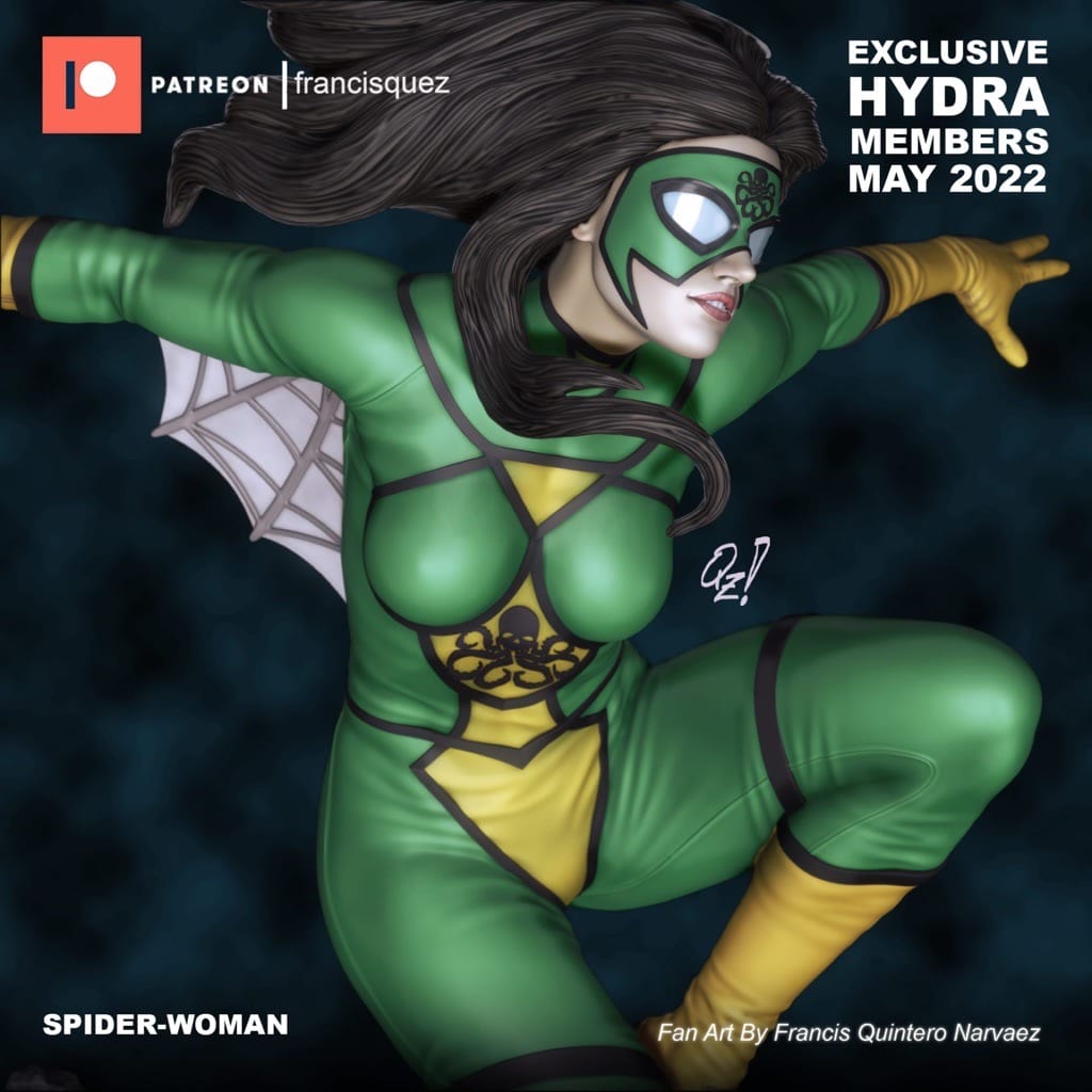 P站图纸印象馆 Francis Quez 漫威 蜘蛛女侠 Francis Quez 漫威 蜘蛛女侠