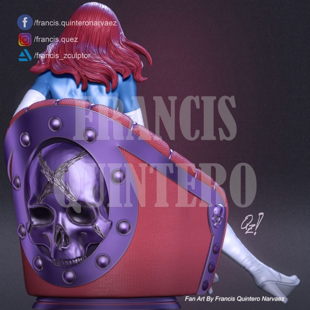 P站图纸印象馆 Francis Quez 漫威 X战警 魔形女 Francis Quez 漫威 X战警 魔形女