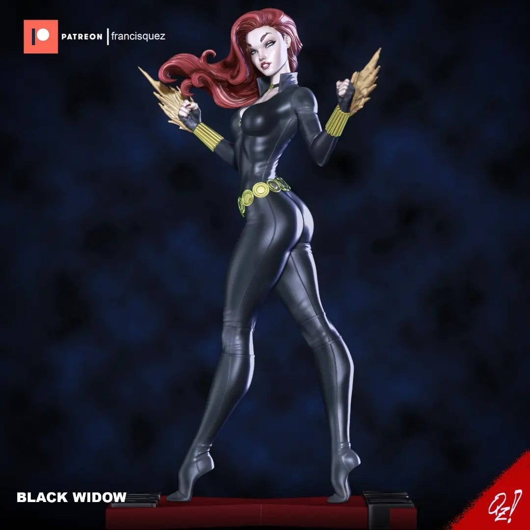 P站图纸印象馆 Francis Quez 漫威 复联 黑寡妇 Francis Quez 漫威 复联 黑寡妇