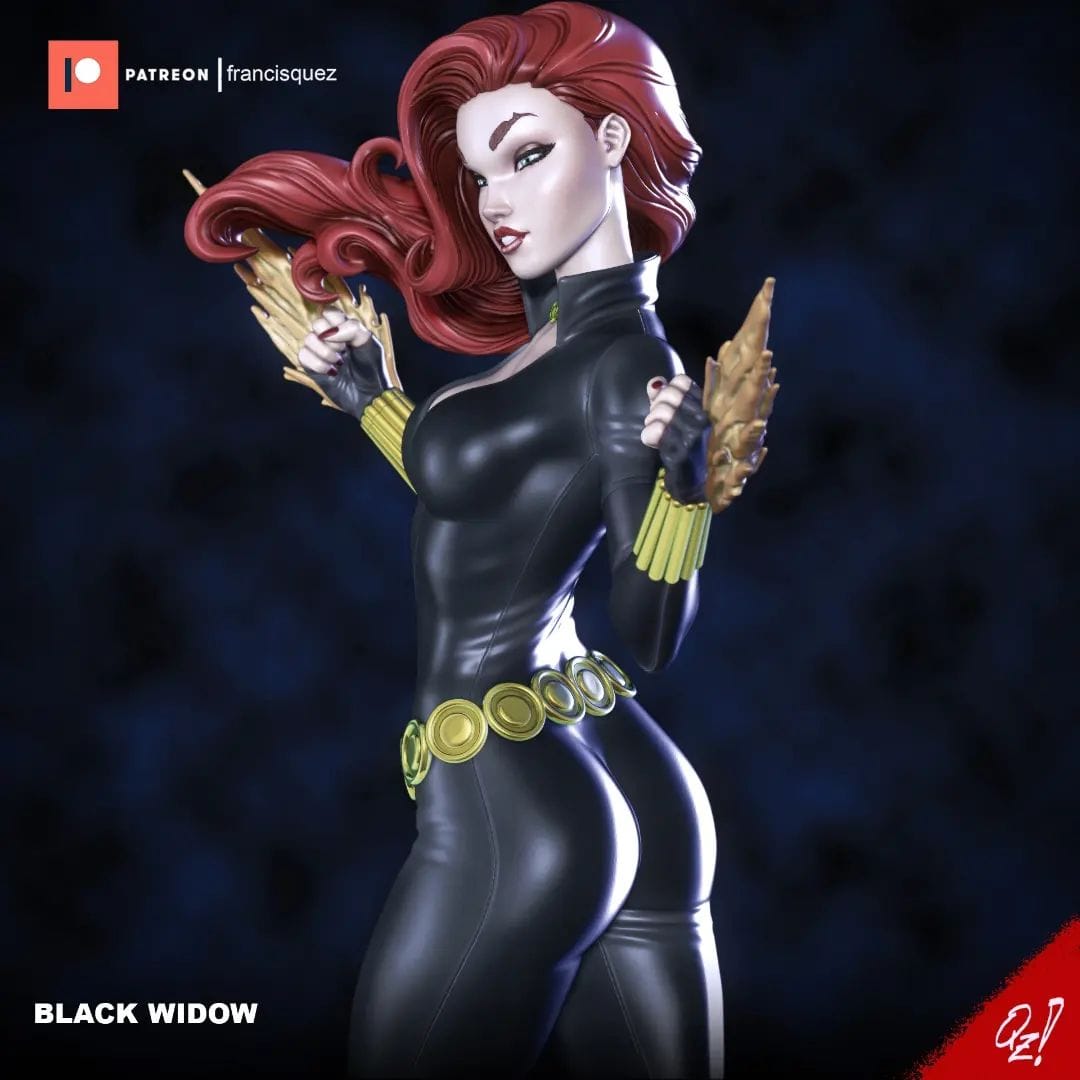 P站图纸印象馆 Francis Quez 漫威 复联 黑寡妇 Francis Quez 漫威 复联 黑寡妇