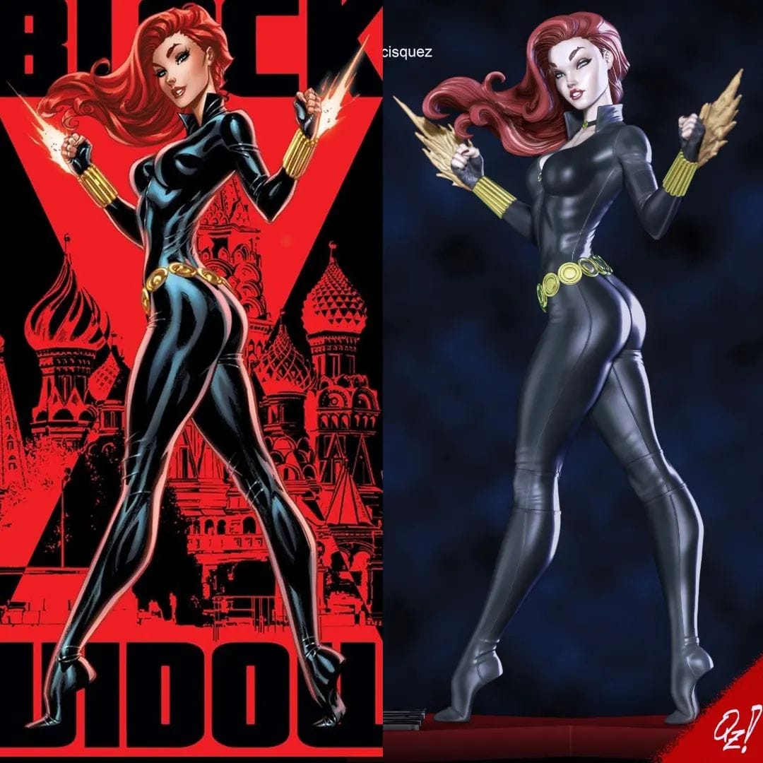 P站图纸印象馆 Francis Quez 漫威 复联 黑寡妇 Francis Quez 漫威 复联 黑寡妇