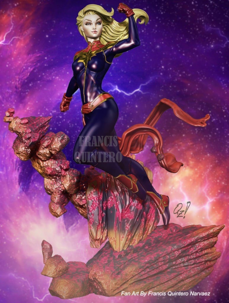 P站图纸印象馆 Francis Quez 漫威 复联 惊奇队长 Francis Quez 漫威 复联 惊奇队长