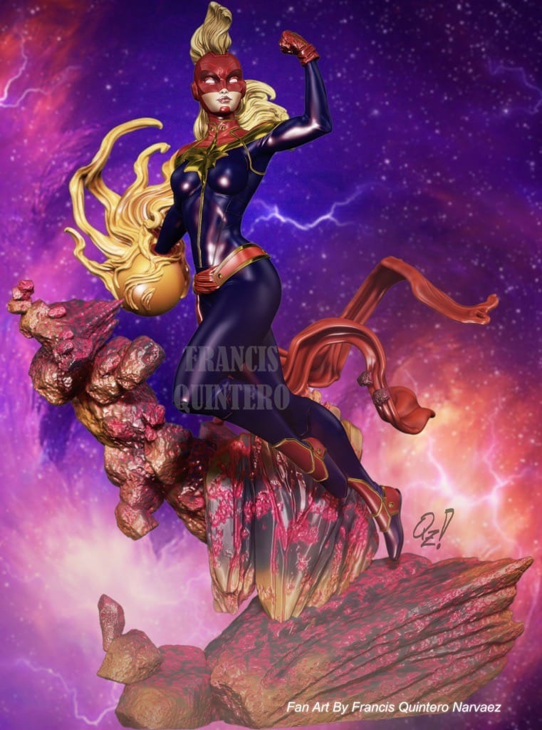 P站图纸印象馆 Francis Quez 漫威 复联 惊奇队长 Francis Quez 漫威 复联 惊奇队长