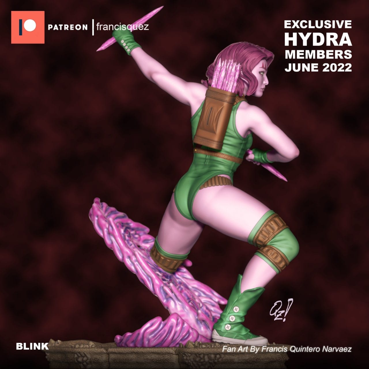 P站图纸印象馆 Francis Quez 漫威 X战警 闪烁 Francis Quez 漫威 X战警 闪烁