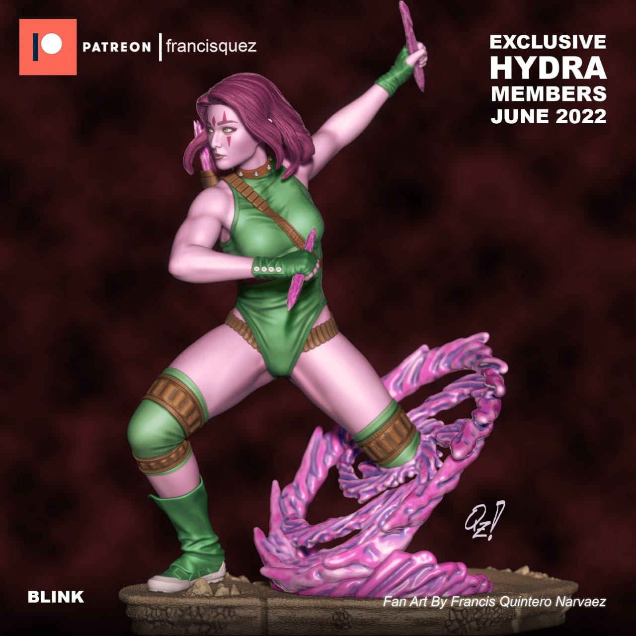 P站图纸印象馆 Francis Quez 漫威 X战警 闪烁 Francis Quez 漫威 X战警 闪烁