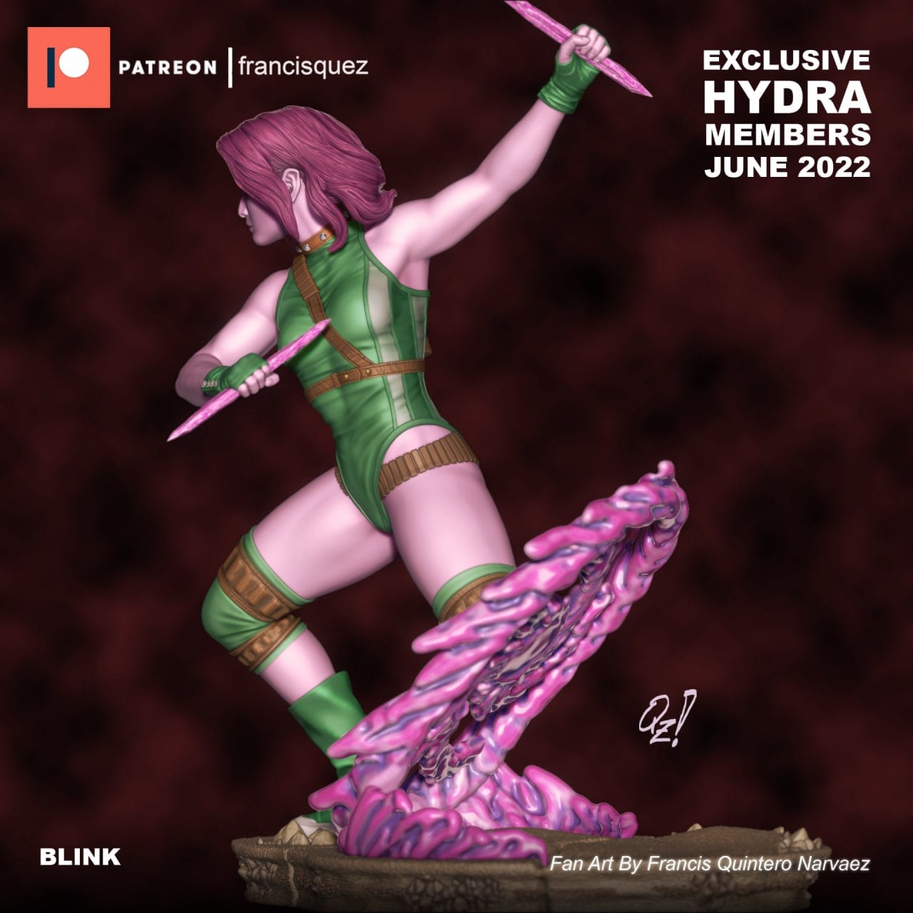 P站图纸印象馆 Francis Quez 漫威 X战警 闪烁 Francis Quez 漫威 X战警 闪烁