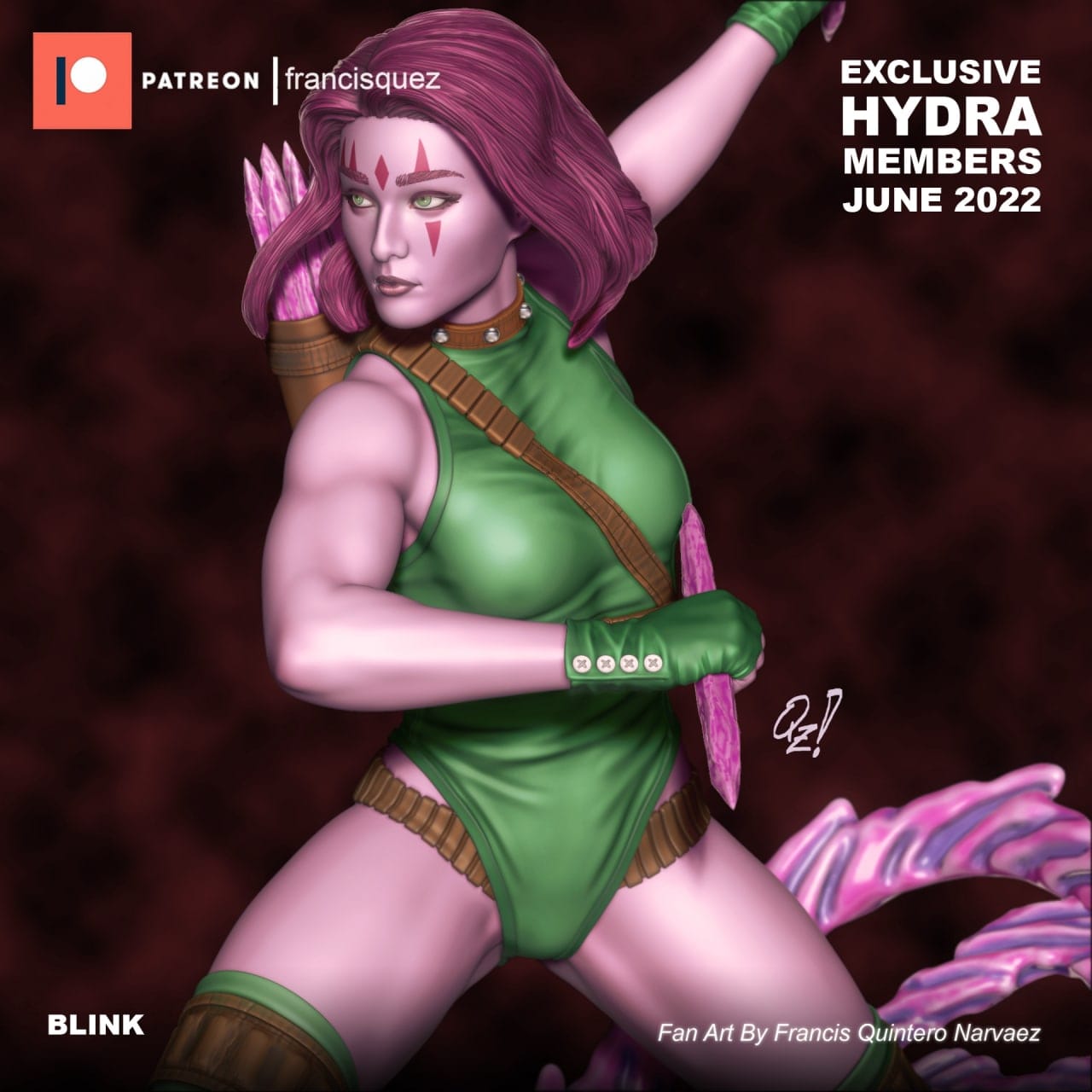 P站图纸印象馆 Francis Quez 漫威 X战警 闪烁 Francis Quez 漫威 X战警 闪烁