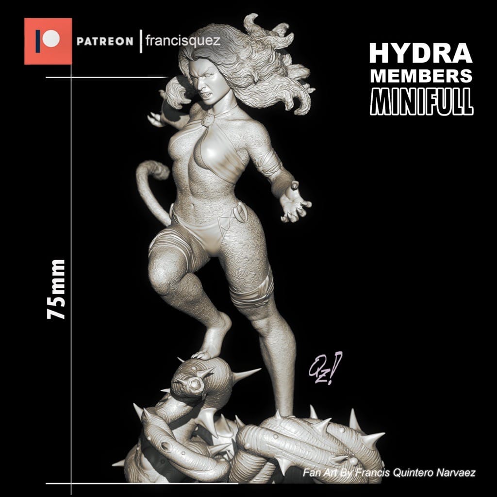 P站图纸印象馆 Francis Quez 漫威 超级争霸战 虎女 Francis Quez 漫威 超级争霸战 虎女