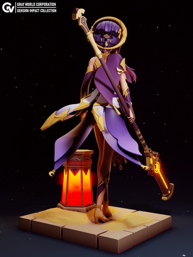 P站图纸印象馆 GrayWorld 原神 沙漠守护者 坎蒂丝 GrayWorld 原神 沙漠守护者 坎蒂丝