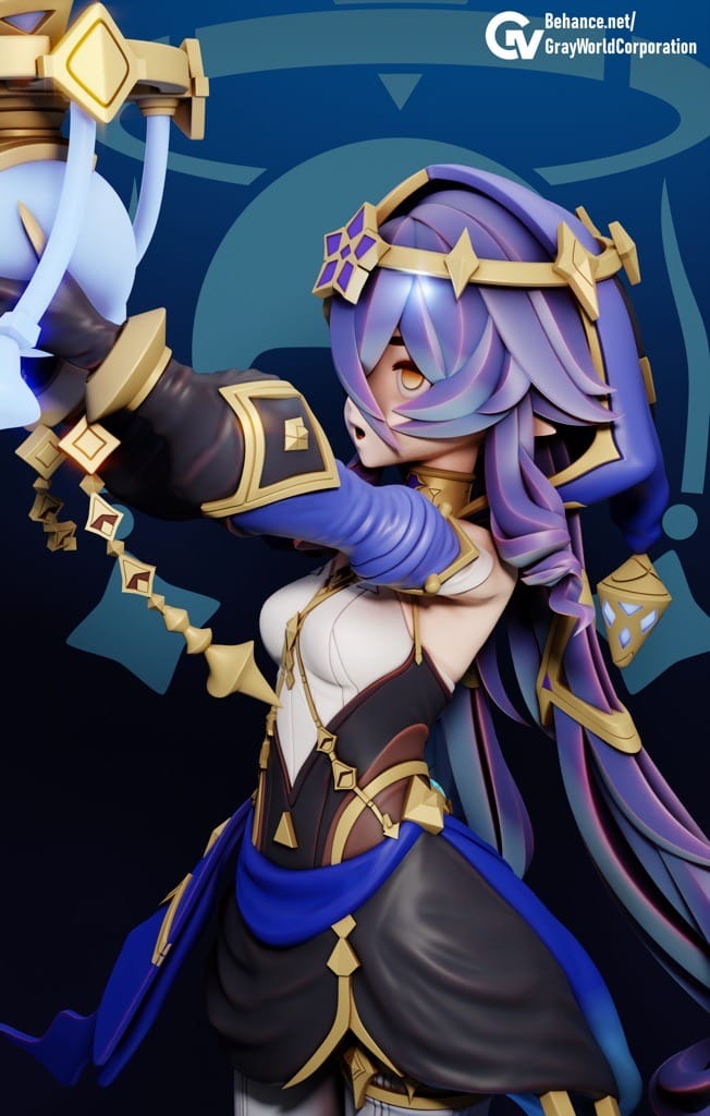 P站图纸印象馆 GrayWorld 原神 莱依拉 GrayWorld 原神 莱依拉