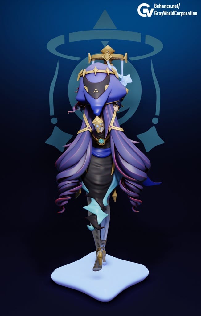 P站图纸印象馆 GrayWorld 原神 莱依拉 GrayWorld 原神 莱依拉