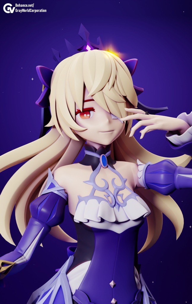 P站图纸印象馆 GrayWorld 原神 断罪之皇女 菲谢尔 GrayWorld 原神 断罪之皇女 菲谢尔