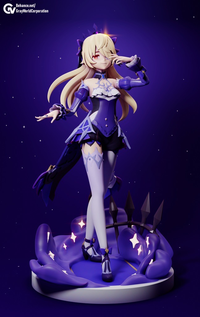 P站图纸印象馆 GrayWorld 原神 断罪之皇女 菲谢尔 GrayWorld 原神 断罪之皇女 菲谢尔