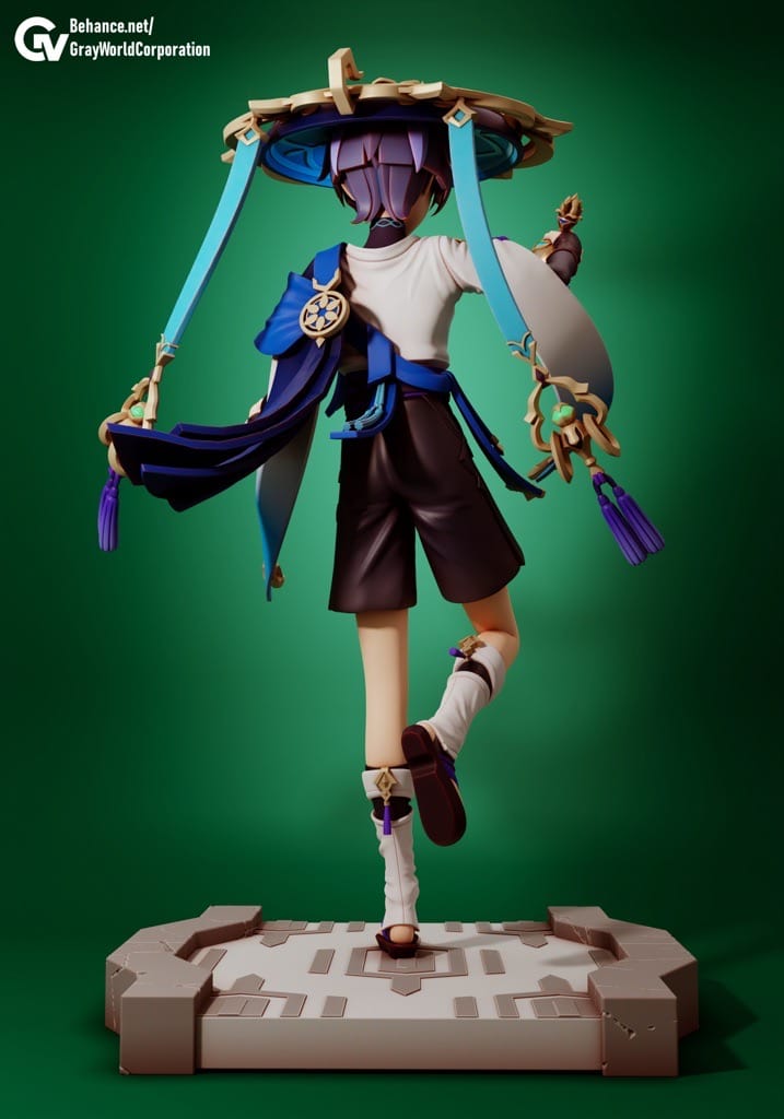 P站图纸印象馆 GrayWorld 原神 流浪者 GrayWorld 原神 流浪者