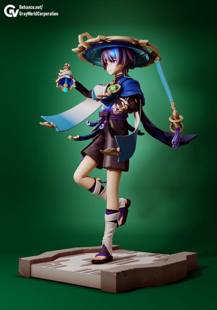 P站图纸印象馆 GrayWorld 原神 流浪者 GrayWorld 原神 流浪者