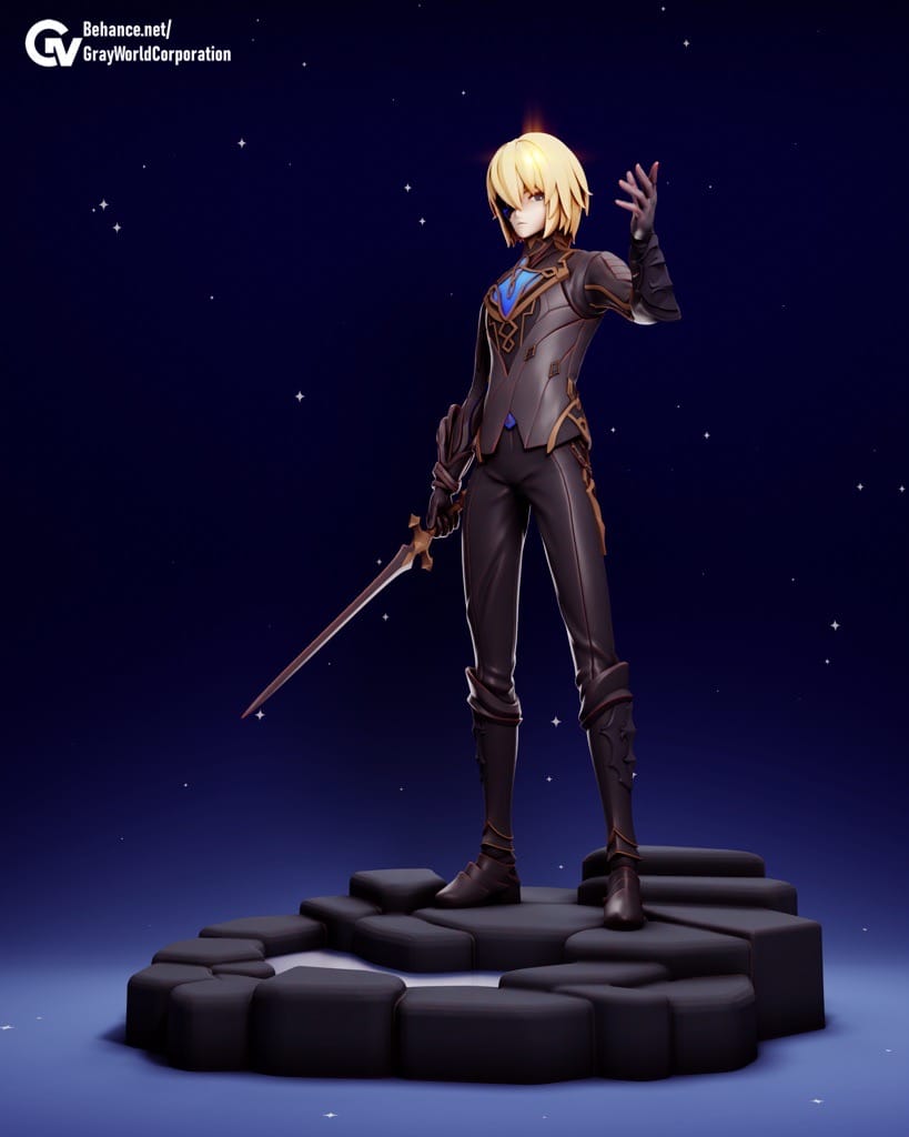 P站图纸印象馆 GrayWorld 原神 宫廷卫队队长 戴因斯雷布 GrayWorld 原神 宫廷卫队队长 戴因斯雷布