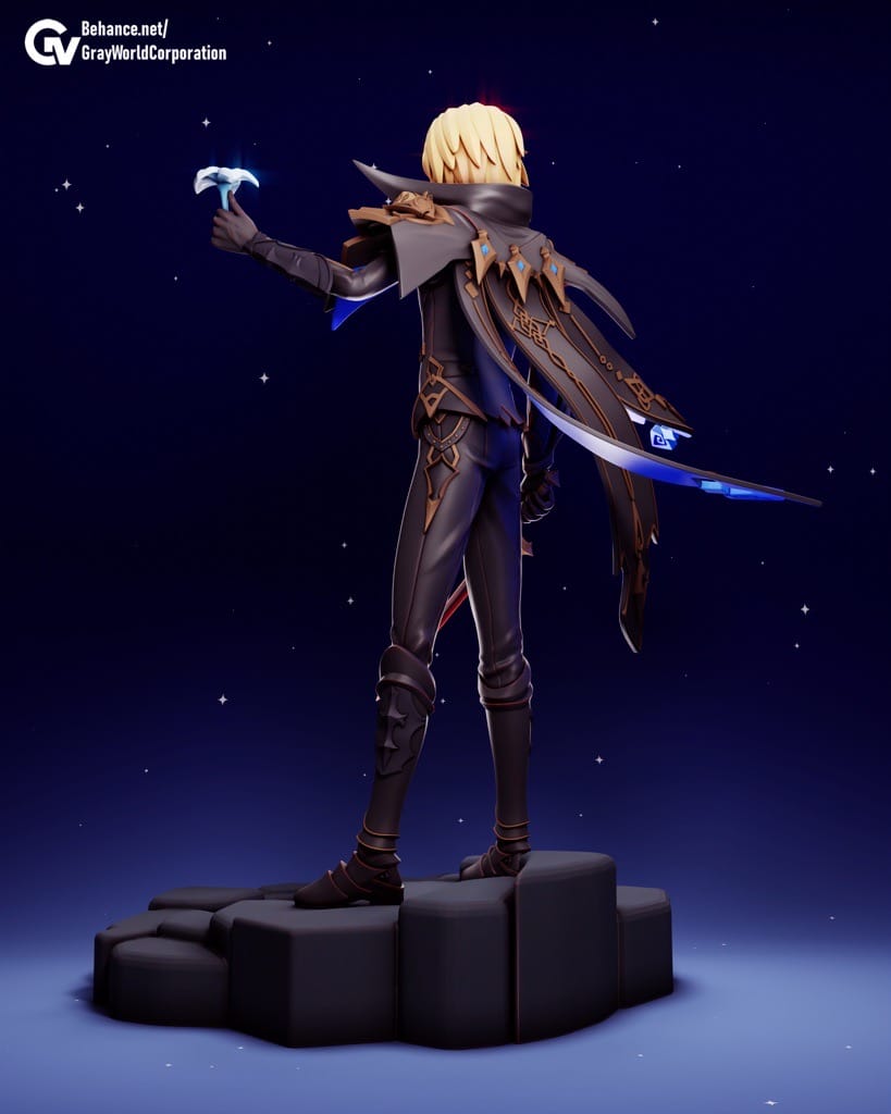 P站图纸印象馆 GrayWorld 原神 宫廷卫队队长 戴因斯雷布 GrayWorld 原神 宫廷卫队队长 戴因斯雷布